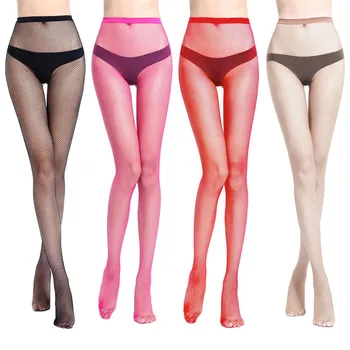 

Women Long Sexy Mesh High Waist Stockings Fishnet Pattern Pantyhose Tights Hollow Thigh High Stockings Elasticity Mesh Lingerie