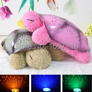 2 Colors font b Musical b font Turtle Night Light Stars Constellation Lamp Without font b