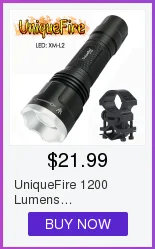 UniqueFire UF-1501 Cree XML T6 мощный светодиодный фонарик 10 W 1200 люмен супер яркий белый свет лампы факел бесплатная словосочетание