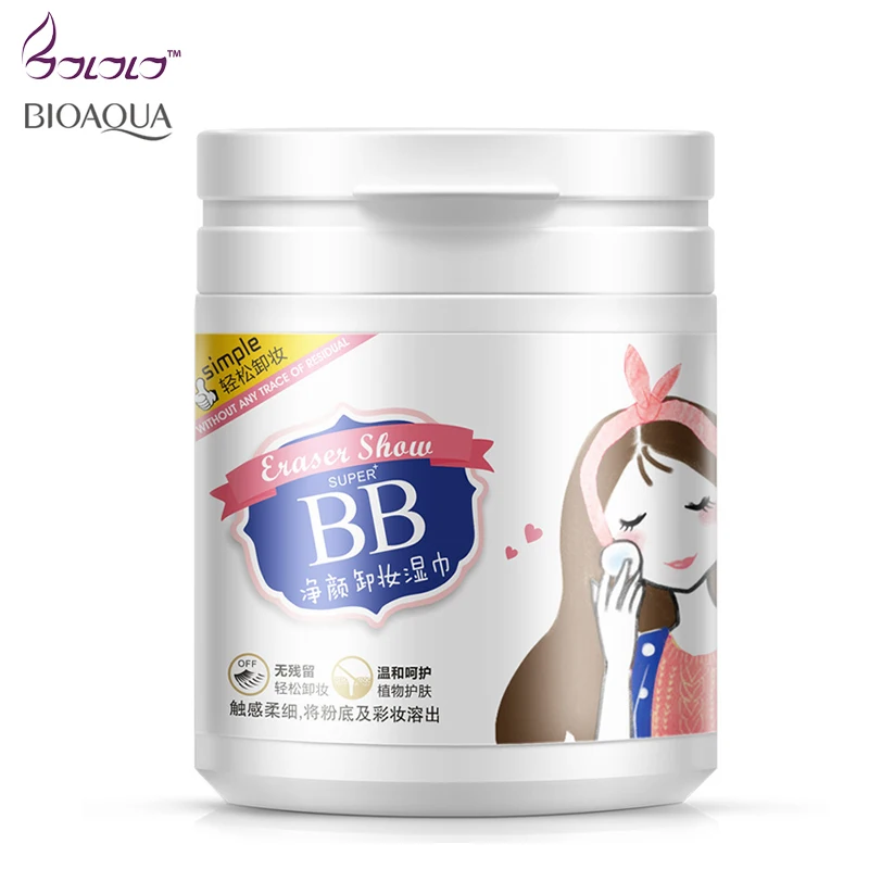 

BIOAQUA makeup remover face eye deep cleansing cotton pads moisturizing cotton pads make up 100 Sheets