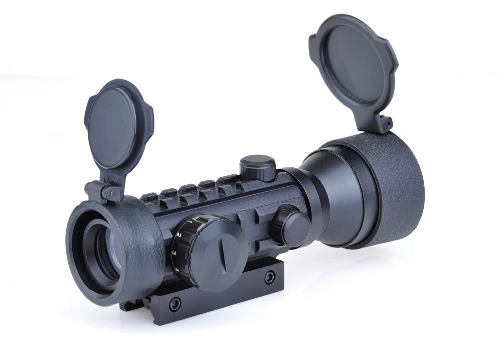AcecareTactical Hunting 2x42 Multi Reticle Red Green Dot Scope Adjustable Reflex Sight 21mm Rail Mount And Lens Cap | Спорт и