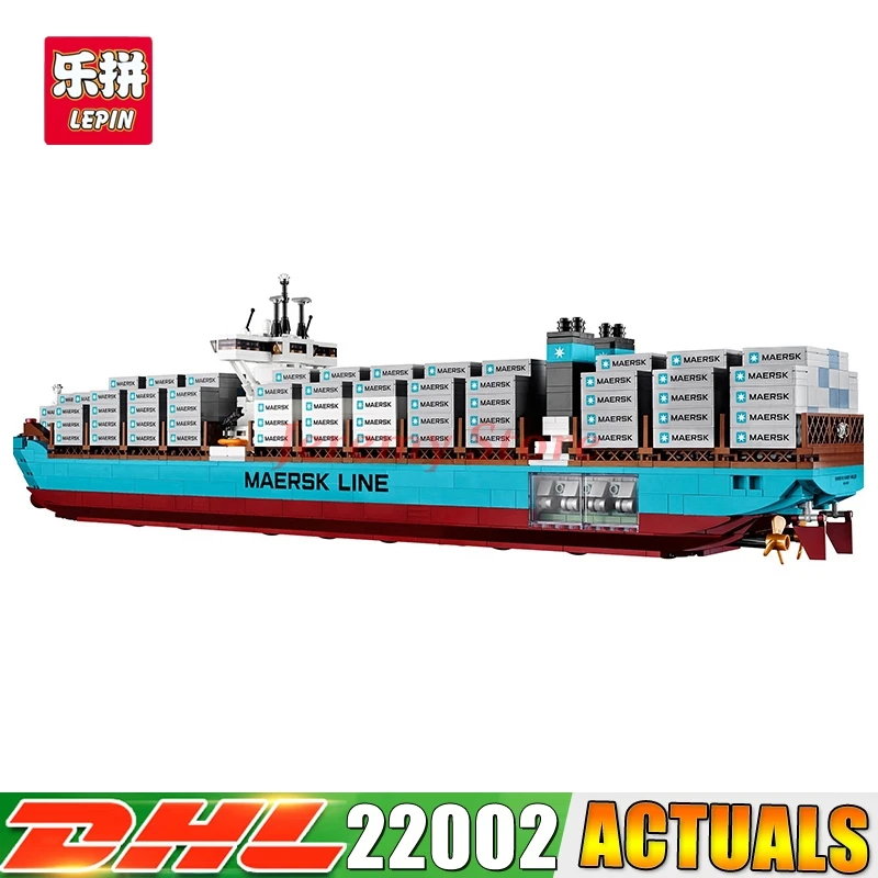 

LP 22002 Technic Series The Maersk Cargo Container Ship Set Educational Building Blocks Bricks Toy CompatibLP LPgoINGly 10241
