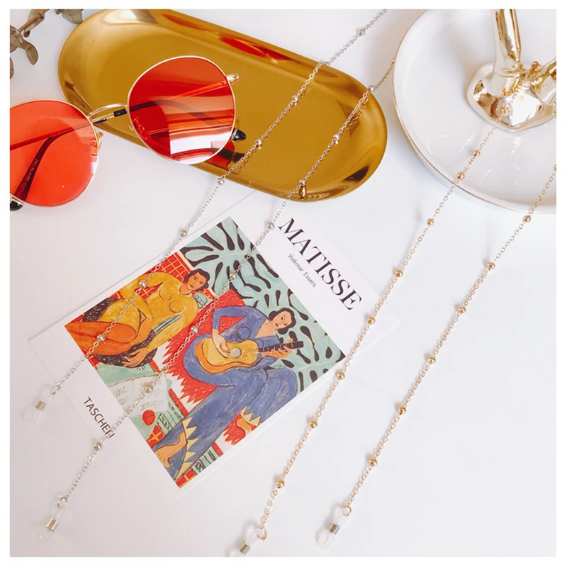 Fashion Eyewears Cord Holder neck strap Rope Chic Womens Gold Silver Eyeglass Chains Cat Sunglasses Reading Beaded Glasses Chain Fashion Eyewears Cord Holder neck strap Rope Chic Womens Gold Silver Eyeglass Chains Cat Sunglasses Reading Beaded Glasses Chain