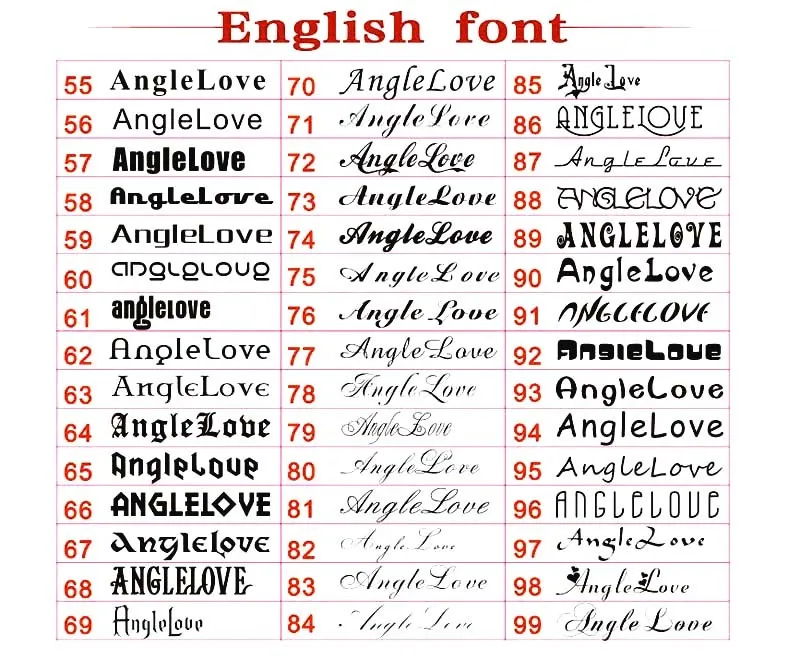 english font 2