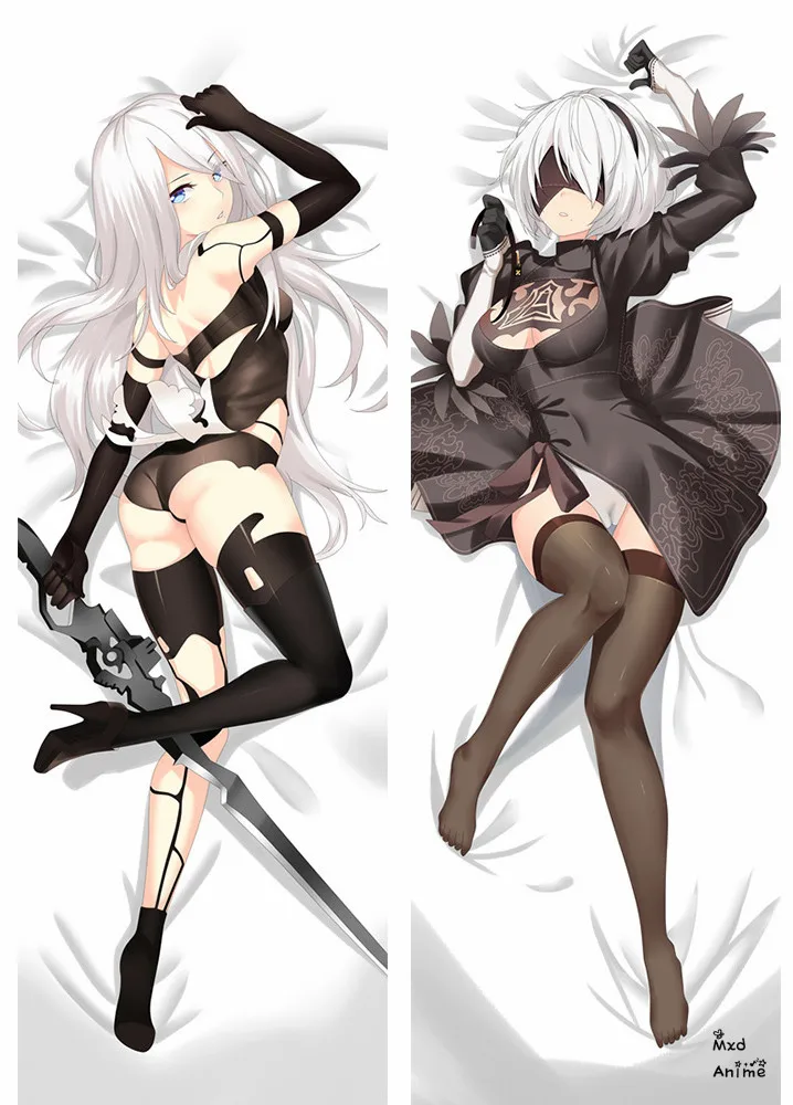Наволочка для подушки с аниме Nier Automata сексуальная девушка YoRHa No. 2 типа Botaku Dakimakura