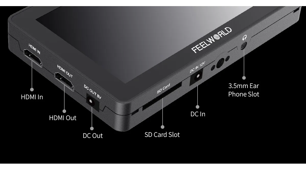 Feelworld F6 PLUS сенсорный экран монитор из алюминиевого сплава F5.5 дюймов 3D Lut 4K на камеру DSLR камера на контроль Кардана