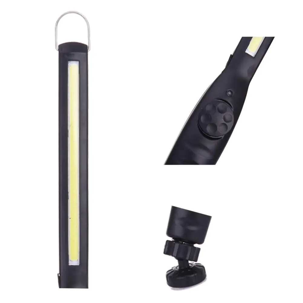 Перезаряжаемый высокой яркости COB светодиодный рабочий свет инспекционный светильник с магнитной лентой и крюком для наружного светильник ing