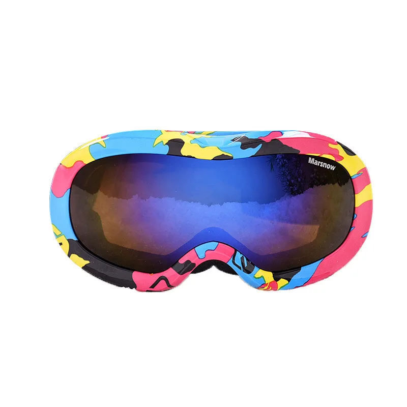 Marsnow الاطفال تزلج نظارات صغيرة حجم للأطفال مزدوجة UV400 مكافحة الضباب قناع نظارات التزلج الفتيات الفتيان على الجليد نظارات