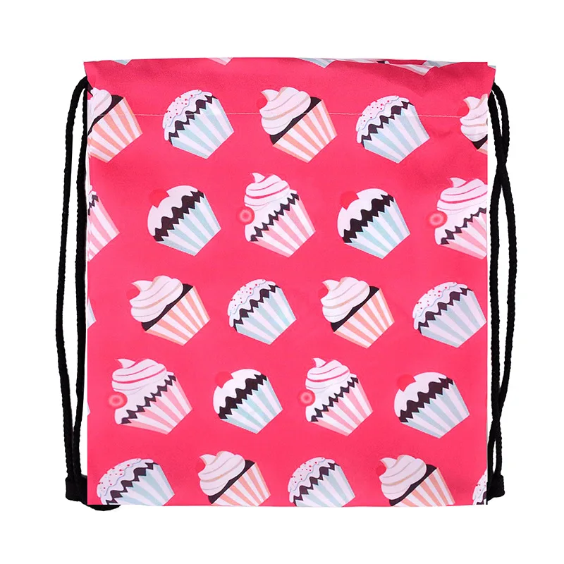 Drawstring Cat Pattern Storage Women Men Flamingo 1pcs Bag 30x39cm nH4TU88P
