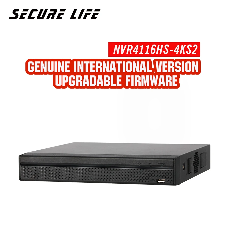 Английский 16CH 4K NVR с логотипом DH NVR4116HS 4KS2 сетевой видеорегистратор без