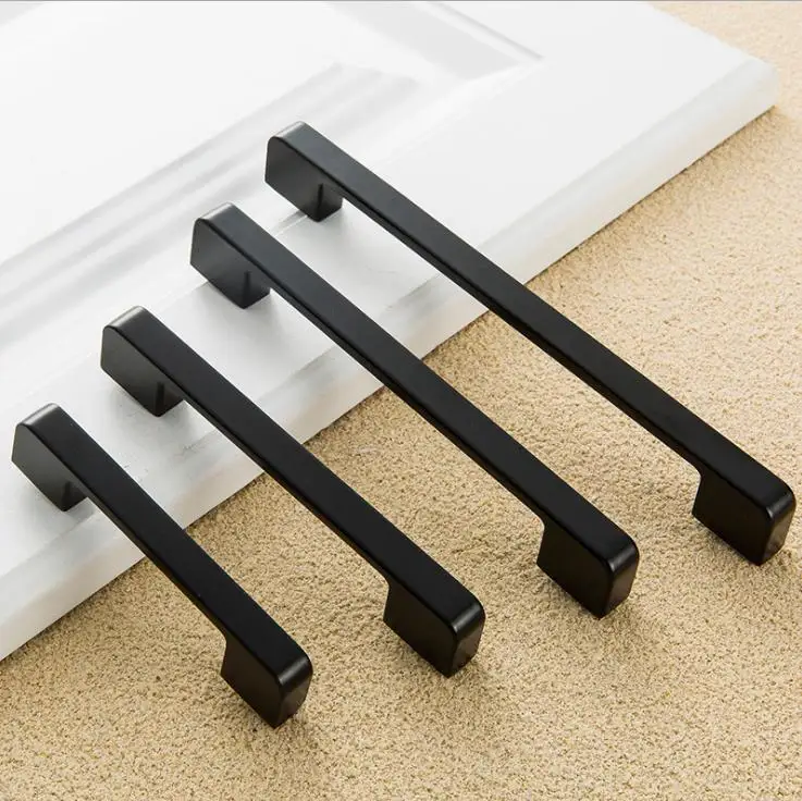 

FAST SHIPPING Antique Brass Cabinet Handle Door Pull Dresser Knobs American Style Hardware Black Knobs Handles 96mm 192mm