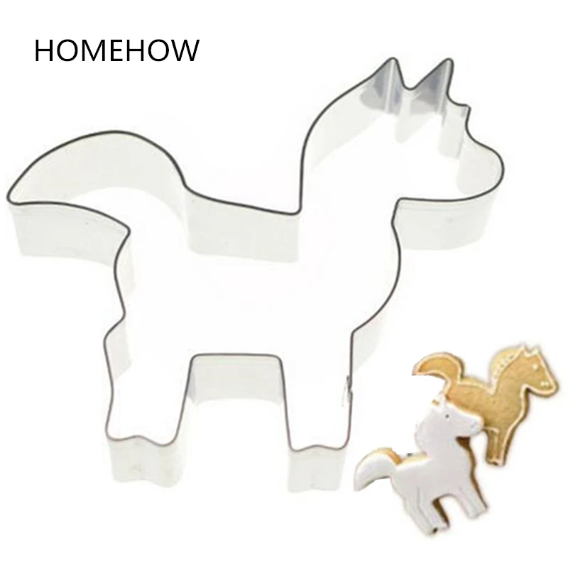 Резак для печенья Homehow 1 шт./лот Lovely Pony Foal Horse кухонный трафарет выпечки резак из