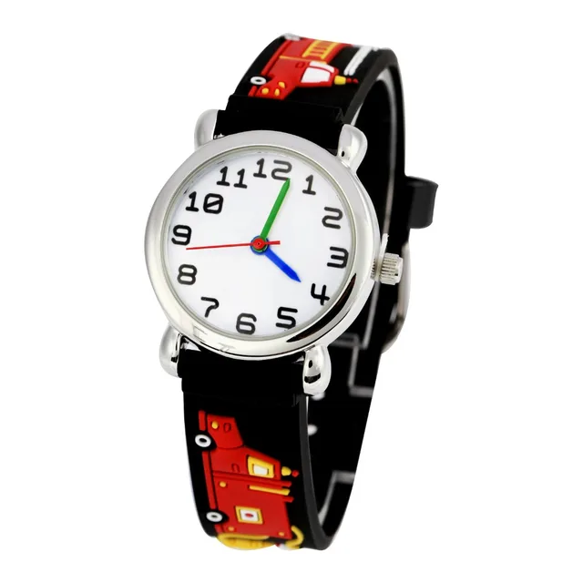 Waterproof Kids Watches Children girls and boy Silicone fire engines Brand Quart Waterproof Kids Watches Children girls and boy Silicone fire engines Brand Quart