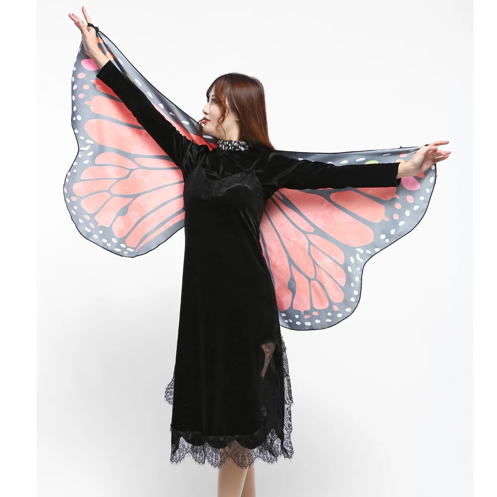 Chamsgend женские Девушки Бабочка крыло шаль шарф пашмины фея дамы фестиваль аксессуары к костюму для Косплей 80117