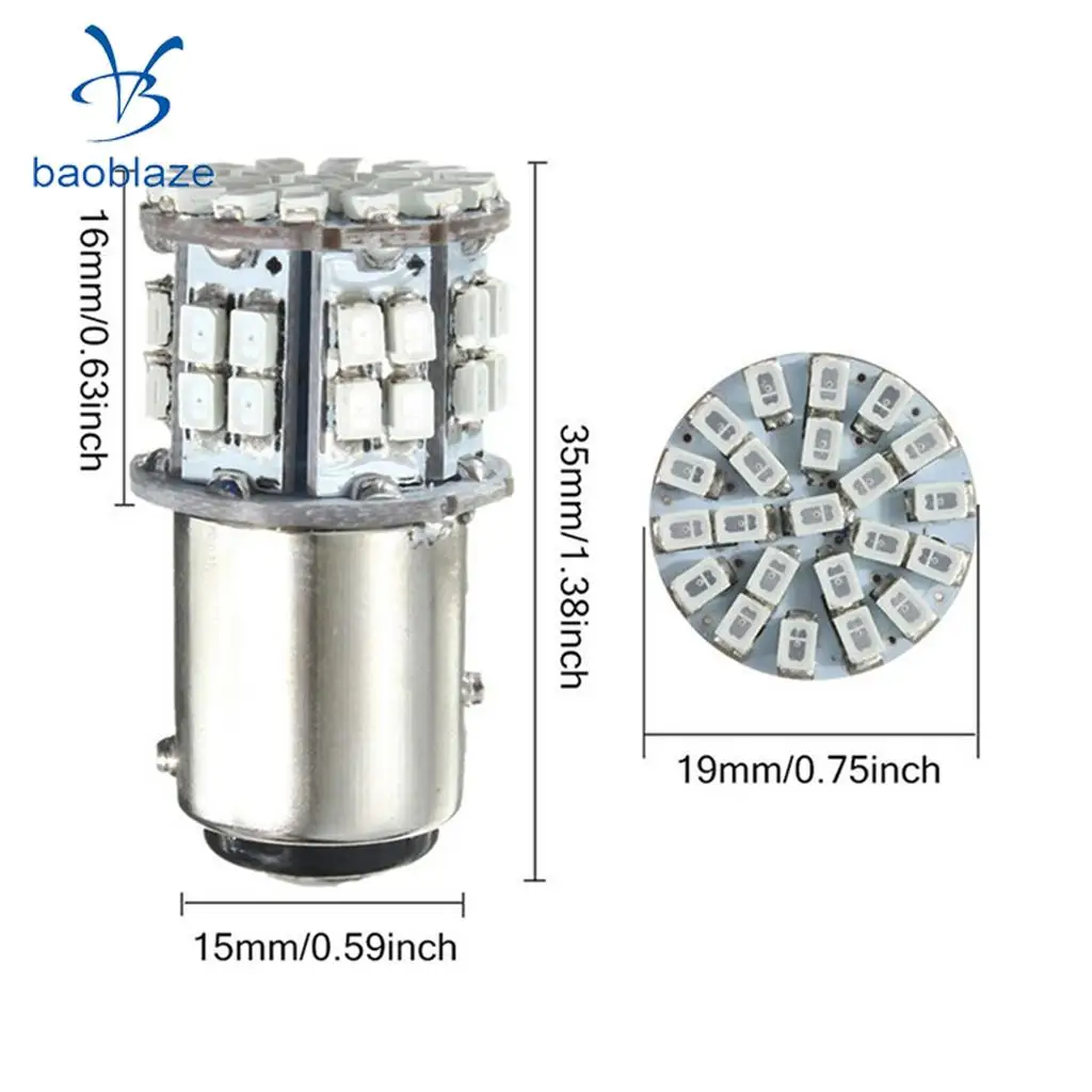 2X1157 1206 50SMD светодиодный стоп светильник задний фонарь сигнала поворота лампы красный