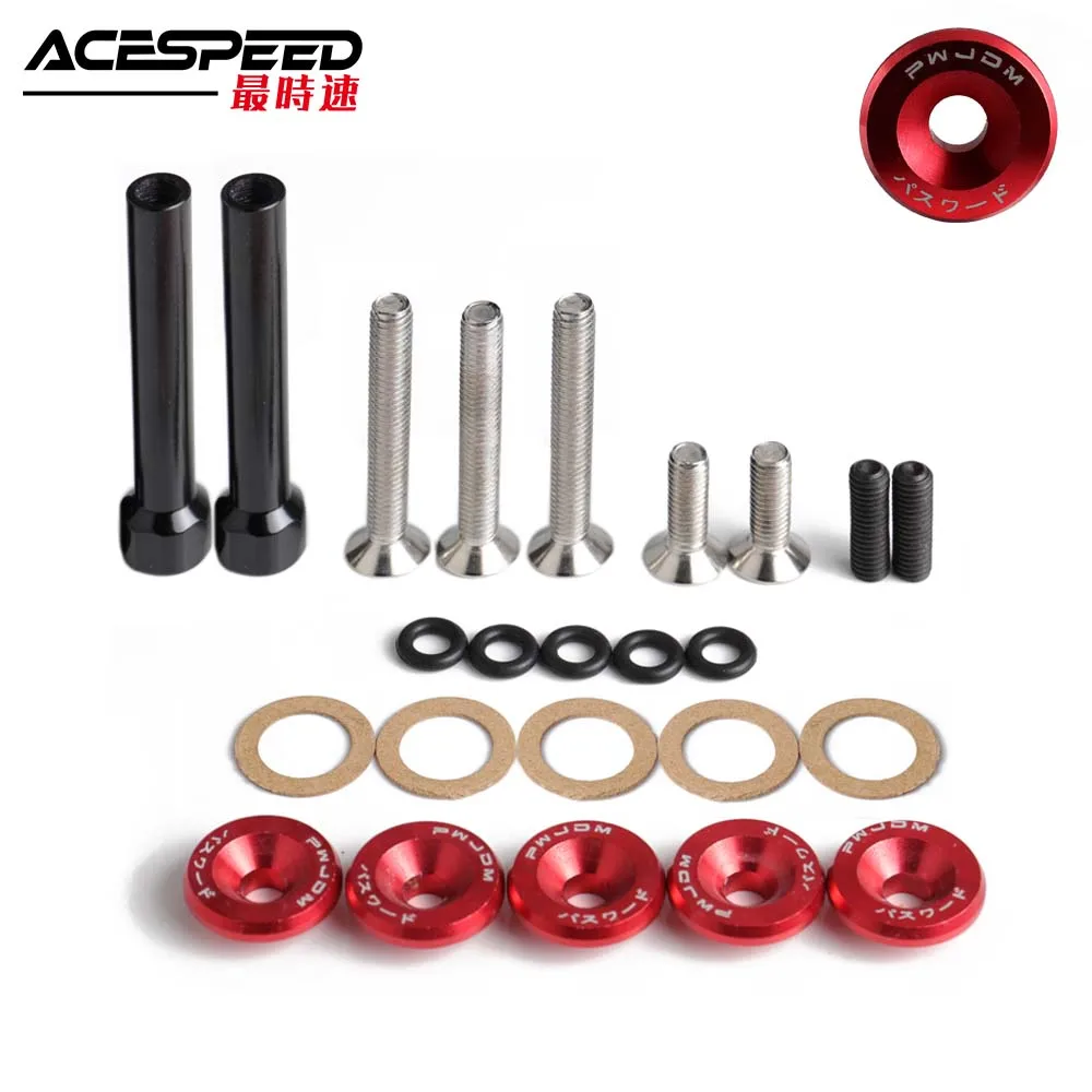 

ALUMINUM ENGINE VALVE COVER WASHERS KIT+BOLTS FOR HONDA D-Series (D15/D16)