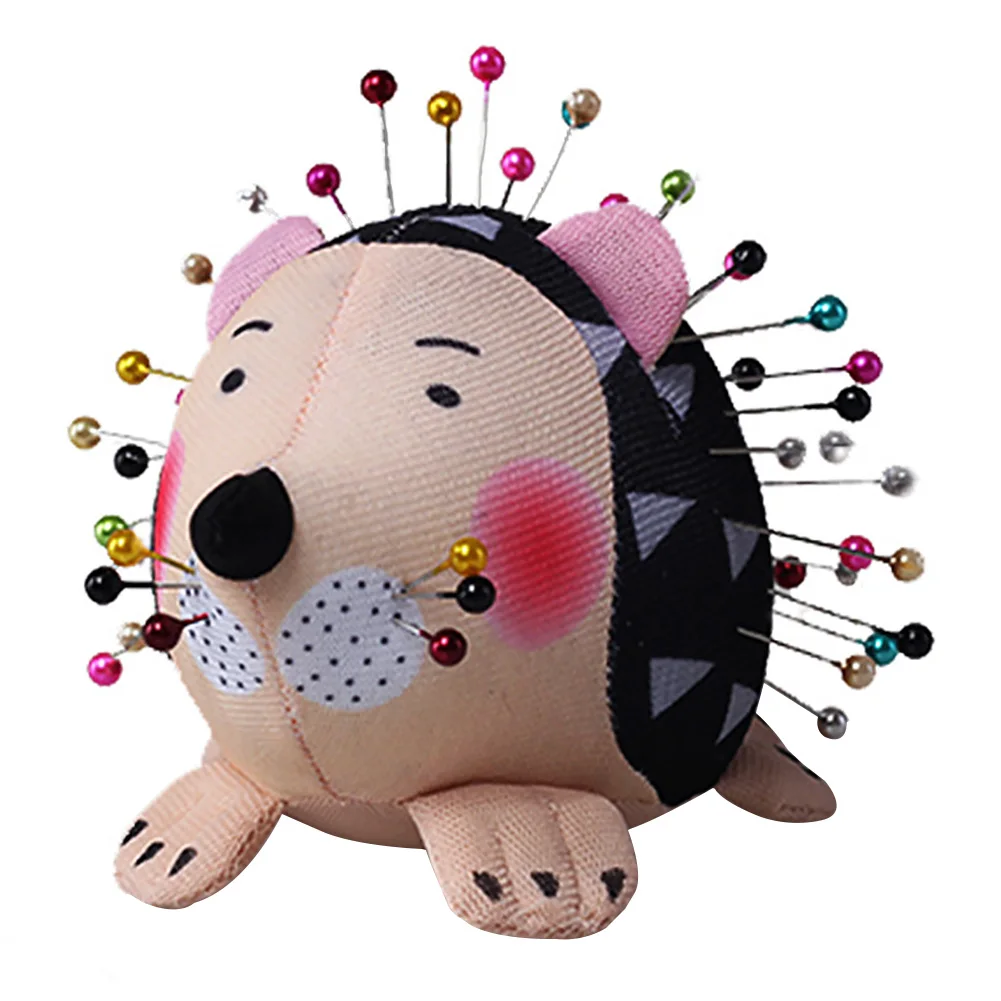 

Patchwork DIY Portable Holder Lightweight Pin Cushion Practical Needlecraft Soft Anti Falling Cartoon Hedgehog Cute Home Sewing