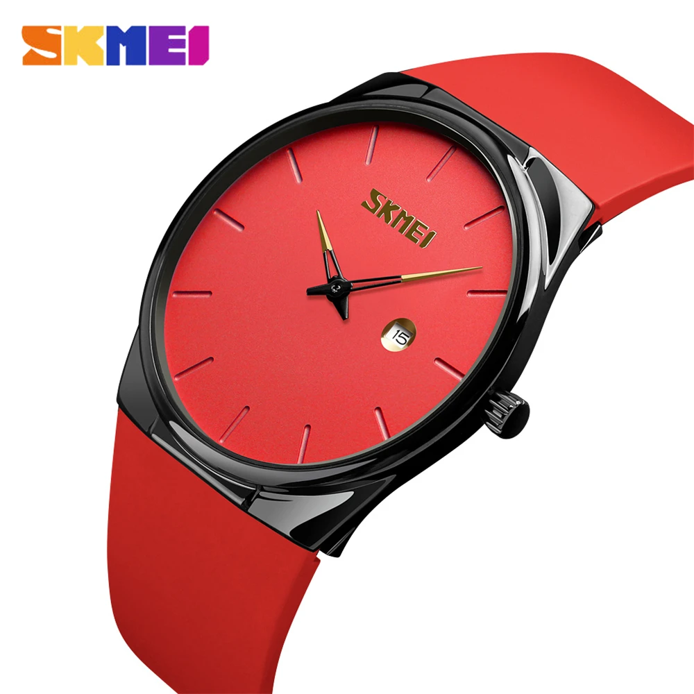 

SKMEI Simple Design Men Quartz Watches Fashion Women Quartz Watch Wristwatches 3Bar Waterproof Clock Date Relogio Masculino 1509