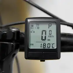 ЖК-Дисплей велосипедный компьютер одометр велосипедный Спидометр с беспроводным пульсометром тестер нагрудный ремень Аксессуары для