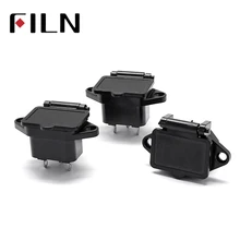 SS-7B AC250V/15A мужской 3Pin Панель Крепление Разъем питания с крышкой