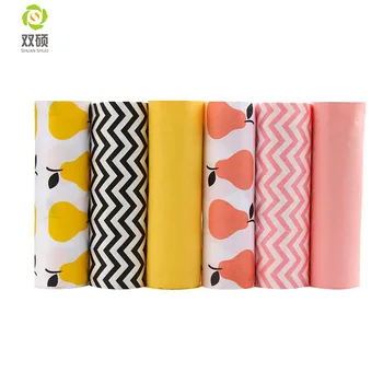 

Shuanshuo Fruit &stripeSeries Twill Cotton Fabric,Patchwork Cloth,DIY Sewing Quilting Fat Quarters Material For Baby &Doll Cloth