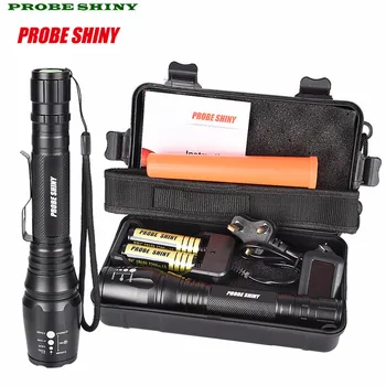 

G700 X800 CREE XML T6 LED Zoom Tactical Military Flashlight Super Torch Set UK plug Free Shipping #NO30