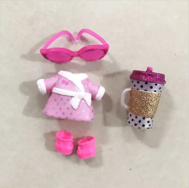 New pattern original LOL A set doll clothes suits bottles clothes shoes