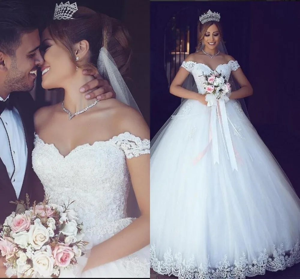 

Lace appliques 2019 robe de mariee vestido de noiva Wedding Dresses Sweetheart Ball Gown Bridal gown Vintage Cheap Wedding dress