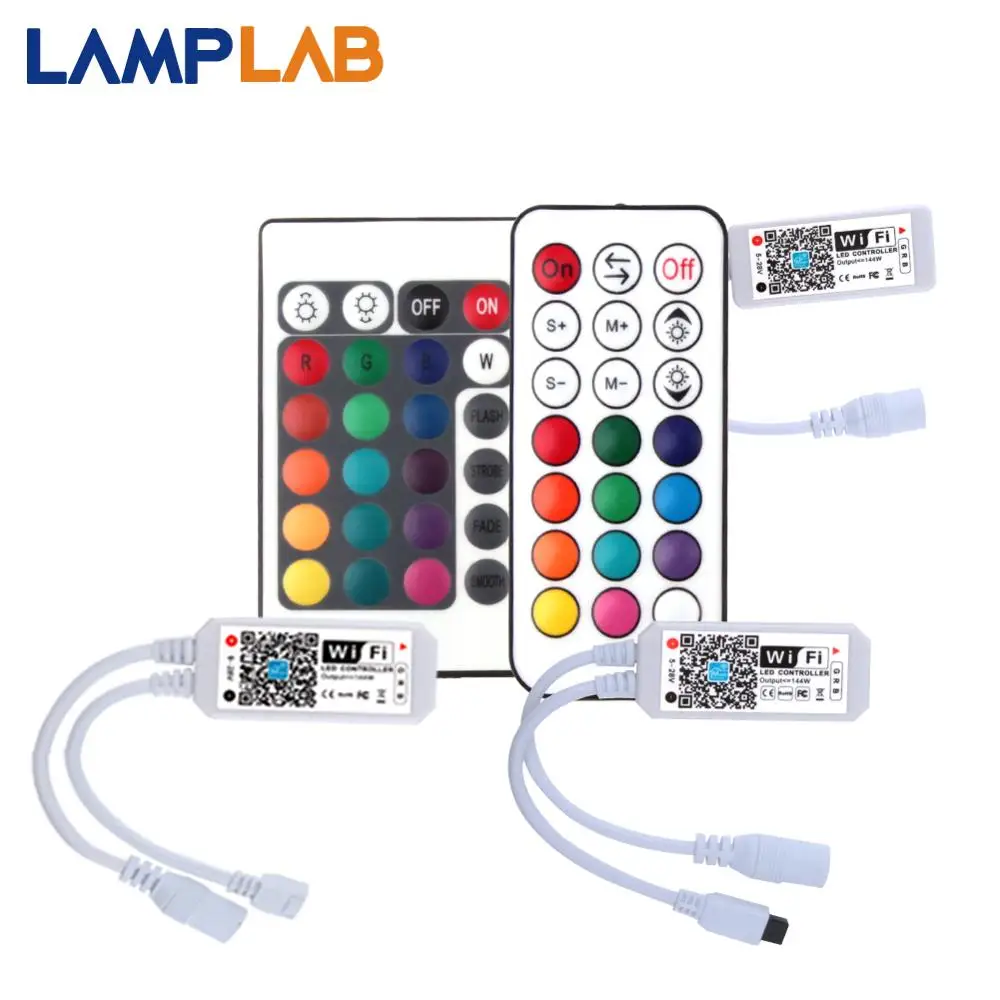 

LED Strip DC 12V Wireless Controller Smart RGB RGBW Mini Wifi / RF 21Key / IR 24Key Lights Remote Control