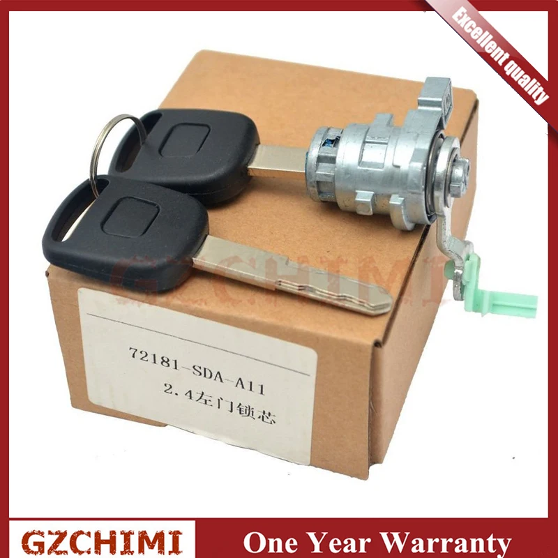 

72181-SDA-A11 New Front Left Driver Side Door Lock Cylinder With Key Ignition Switch For Honda Accord 2003 2005 2006 2007