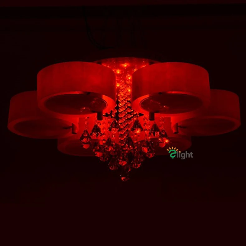 Lustres de Cristal Lustre de Teto Sala de Jantar Lustre Moderno Dimmable Levou Iluminação Luminaria Acrílico Anel Luzes da Levou Dispositivo Elétrico 3 chandelier light fixture