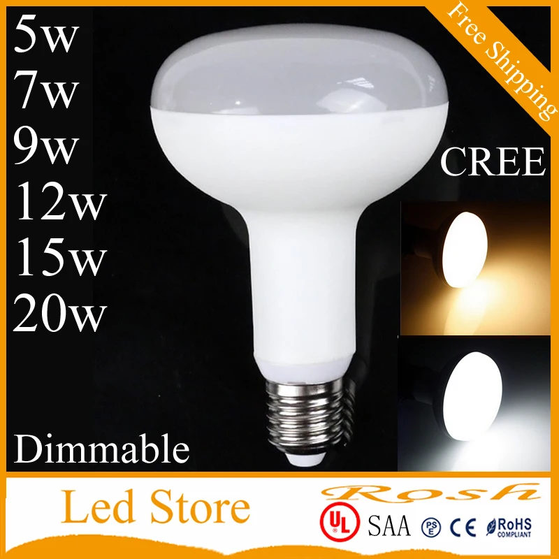 Super Brighter Dimmable Led Spotlight 5w 7w 9w 12w 15w 20w E27 Spotlight 5w 7w 9w 12w 15w 20w E27 Led