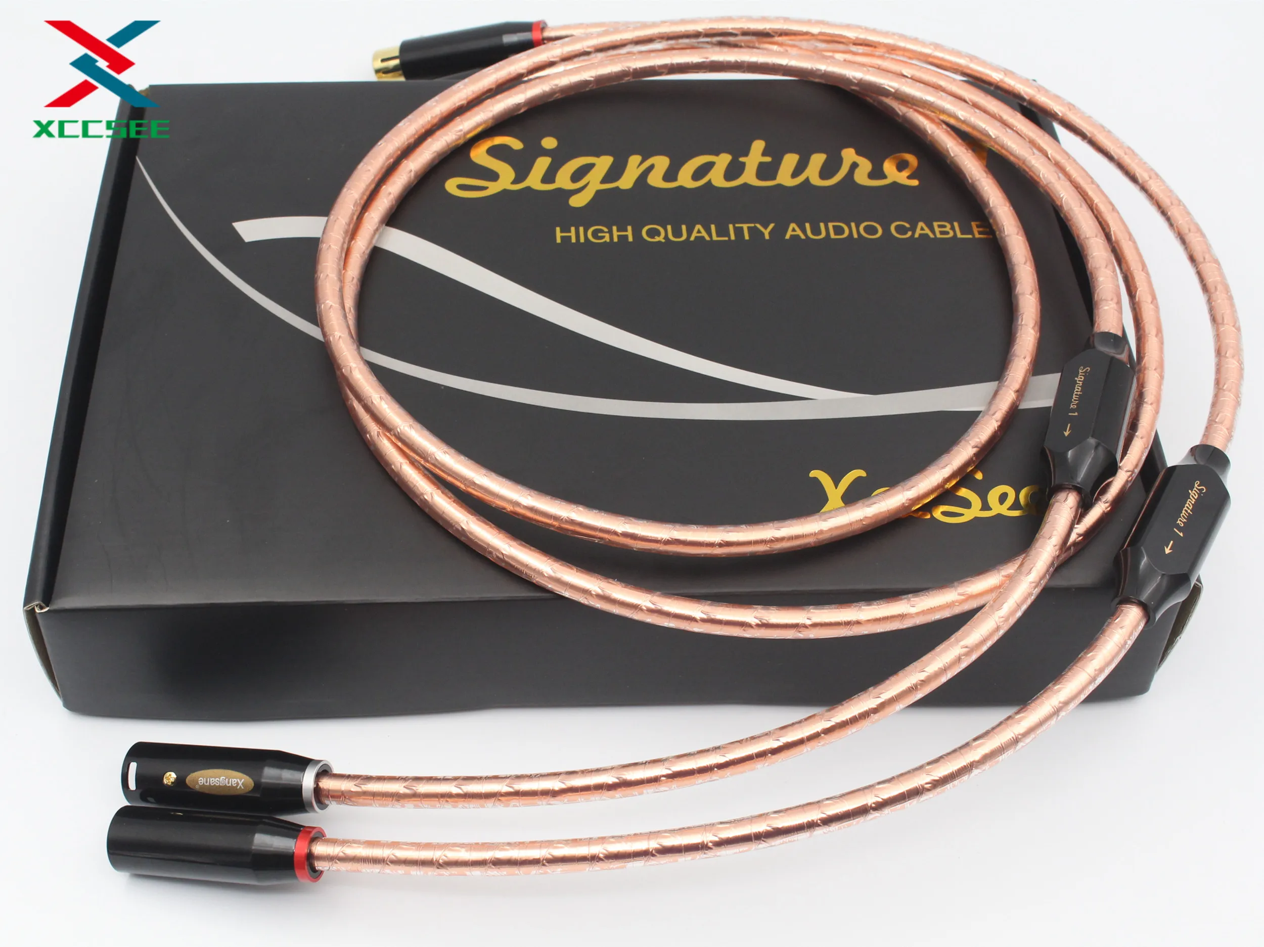 

XCCSEE OFC Square core copper conductor HIFI Audio Signal Line XLR-XLR Connection audio cables