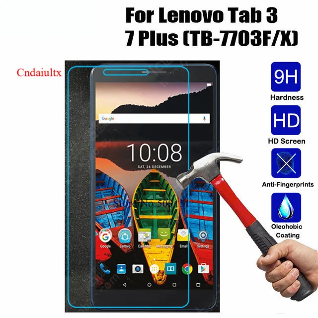 Настоящее стекло для Lenovo TAB3 Tab 3 7 Plus 7703 7703X TB-7703 TB-7703X TB-7703F &quot9H закаленное Защитная