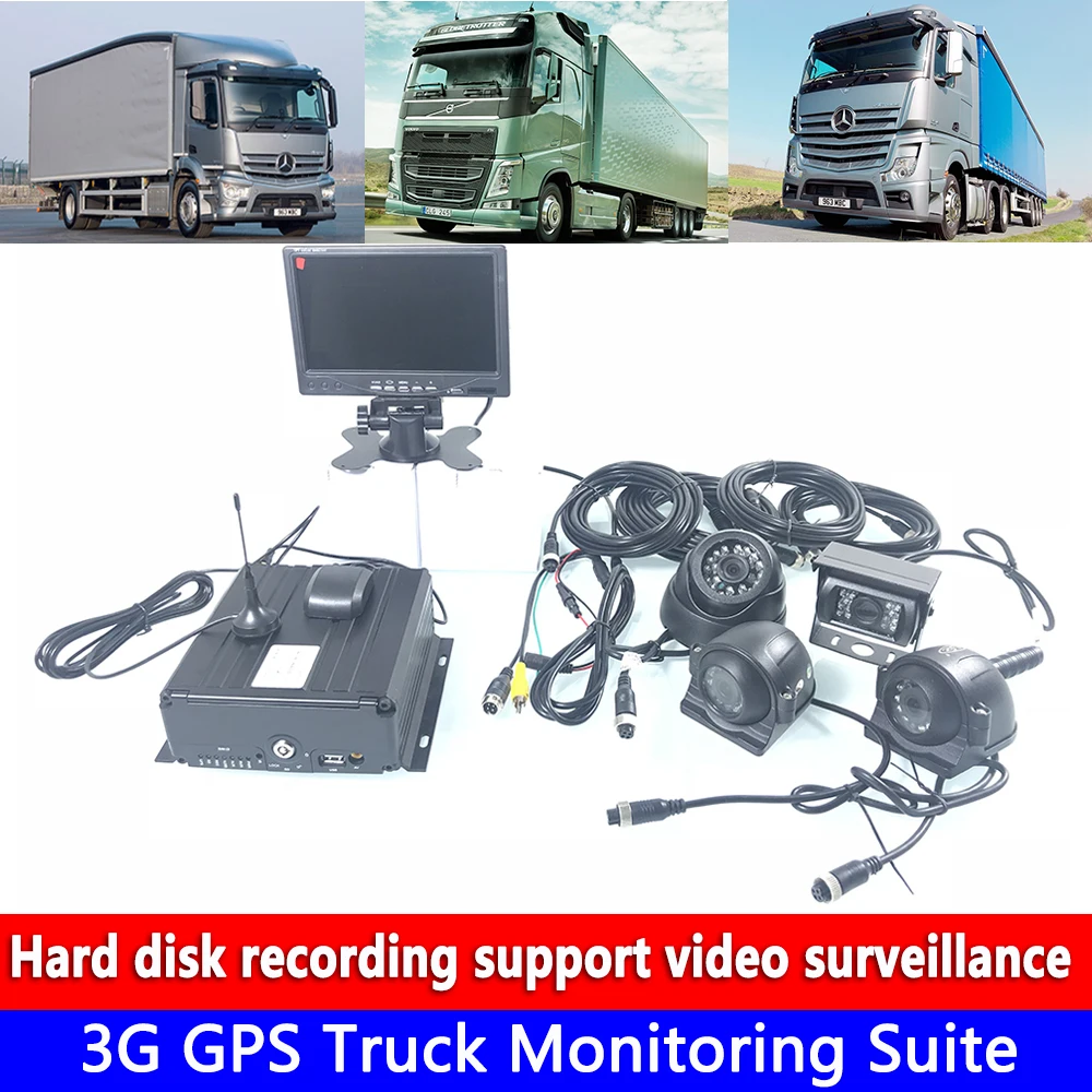 

Seismic wide voltage 3G GPS Truck Monitoring Suite h. 264 video format global technical services automotive/ship 4CH Monitoring