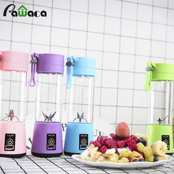 

400ml Detachable Portable USB Rechargeable Mini Juicer Cup, Travel Juice Extractor Mixer, Smoothie Blender, Juicer Machine Gift