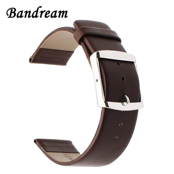 

Super Thin Genuine Leather Watchband 18mm for LG Watch Style Asus ZenWatch 2 Women WI502Q Stainless Steel Clasp Band Wrist Strap