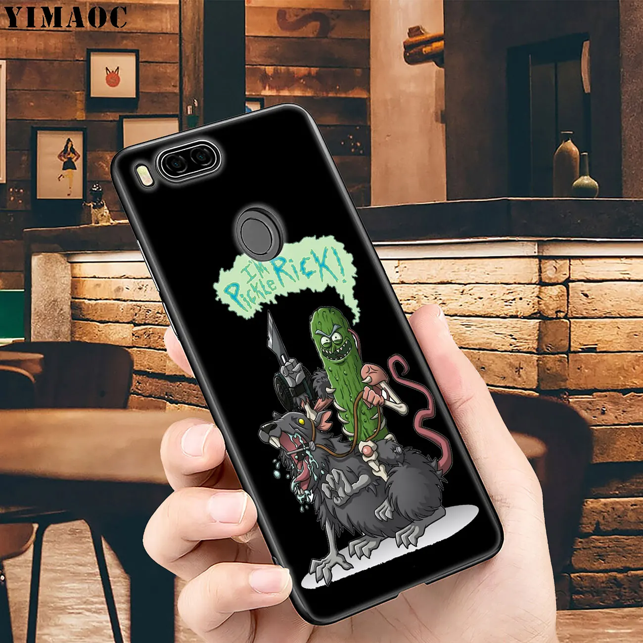 YIMAOC Rick And Morty Soft Silicone Phone Case for Xiaomi Mi 9 8 A2 Lite A1 6 pocophone f1 MAX 3 Black flower mi9 mi8 mia2 Cover
