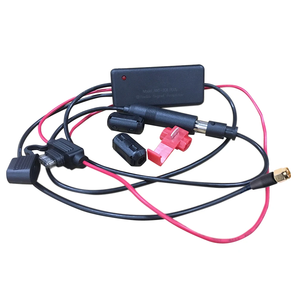 

3 in 1 Special DC12V-24V Car Aux cable Radio FM/AM Antenna DAB Receiver Signal Amplifier Booster For Audi Amplifier SMA/SMB Plug