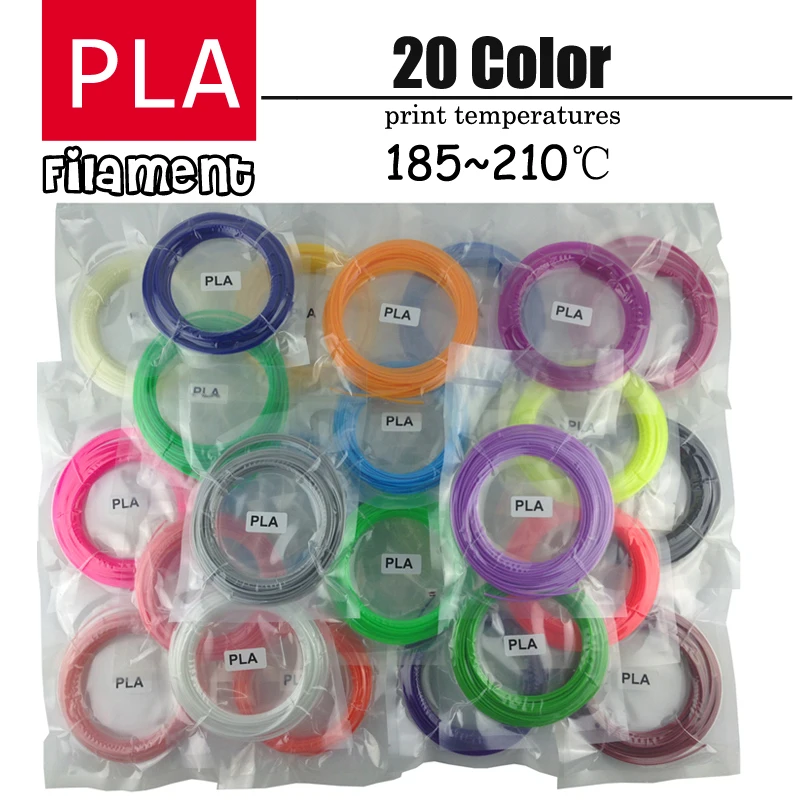 3d pen filament PLA 1 75mm 20 Colors 3D Printer Filament Materials For 3D Printing Pen