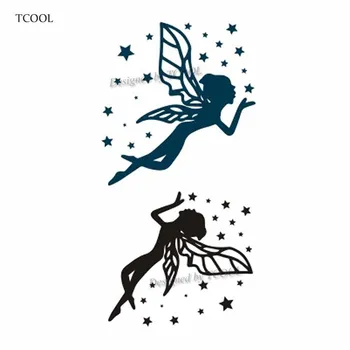 

HXMAN Butterfly Fairy Women Temporary Tattoo Sticker Waterproof Fashion Fake Body Art Arm Tattoos 10.5X6cm Kids Hand Tatoo A-041