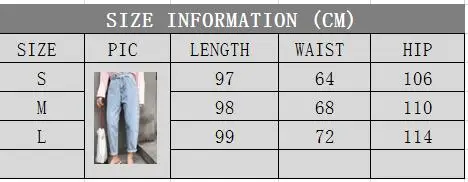 new hot sale women's spring summer loose high waist jeans pants ladies ankle-length harern pants S-L