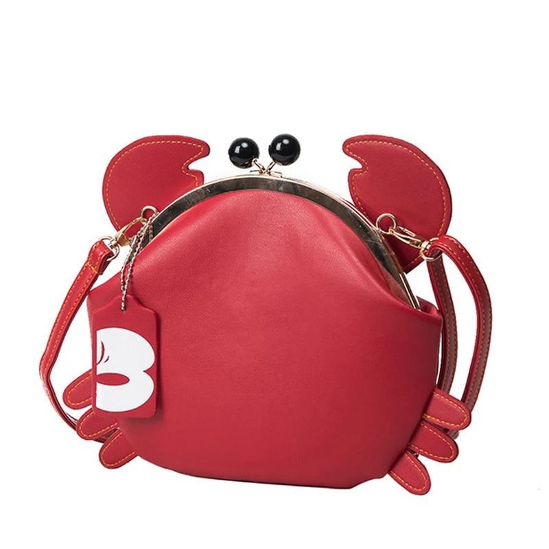 

Cute Gift Girls Crab Bag Unique Design Ladies Chains Animal Messenger Bag Women Messenger Bag Crossbody Shoulder Bag Sac A Main