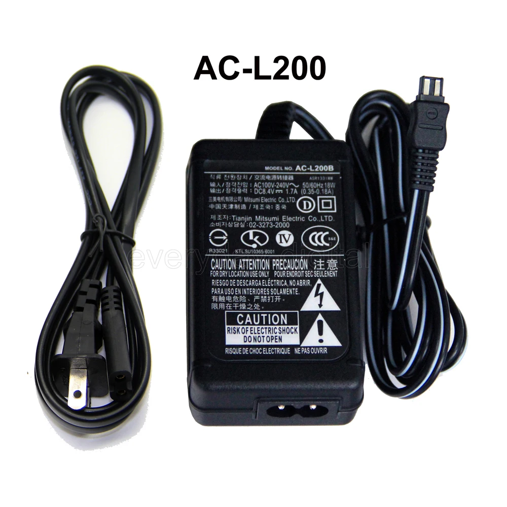 Fuente alimentación videocámara cargador 8.4v 1.5a para Sony handycam hdr-cx155e