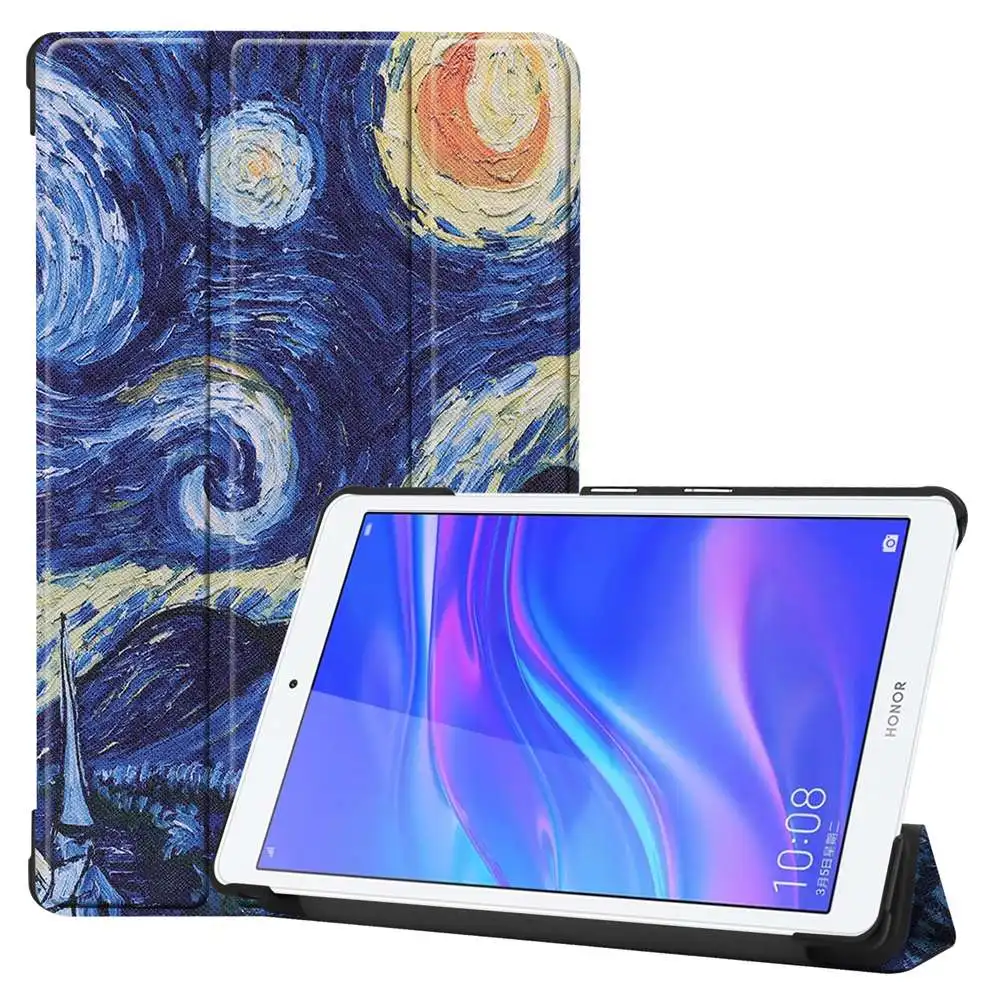 Кожаный чехол для huawei MediaPad T5 8,0 JDN2-W09/AL00 Fundas M5 Lite 8,0 чехол для планшета с откидной подставкой для huawei Honor Pad 5 8,0 чехол