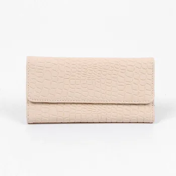 

Women Patent Leather Purses Wallets Luxury Brand Wallet Hasp Zipper 3 Fold Girls Long Day Clutch Black Purse For Gifts