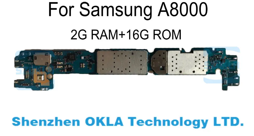 Материнская плата Samsung A8000 A8 б/у для 2 гб озу 16 пзу замена материнской платы 1