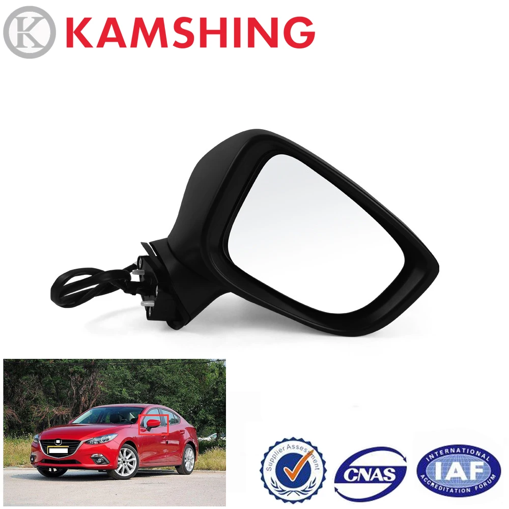 

CAPQX For Mazda 3 Axela 2014 2015 2016 Car Exterior Rearview Mirror Rear View Mirror Outside Reversing Mirror Assembly 5/8 Wire