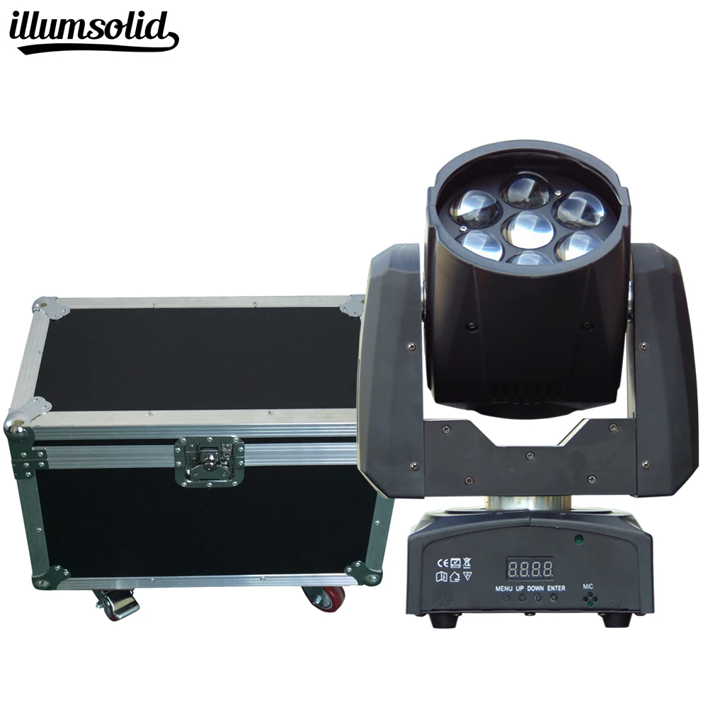 

2pcs/lot Flight Case Packed High brightness 7X12W LED ZOOM Moving Head Light 7x12W LED wash dj disco lighting
