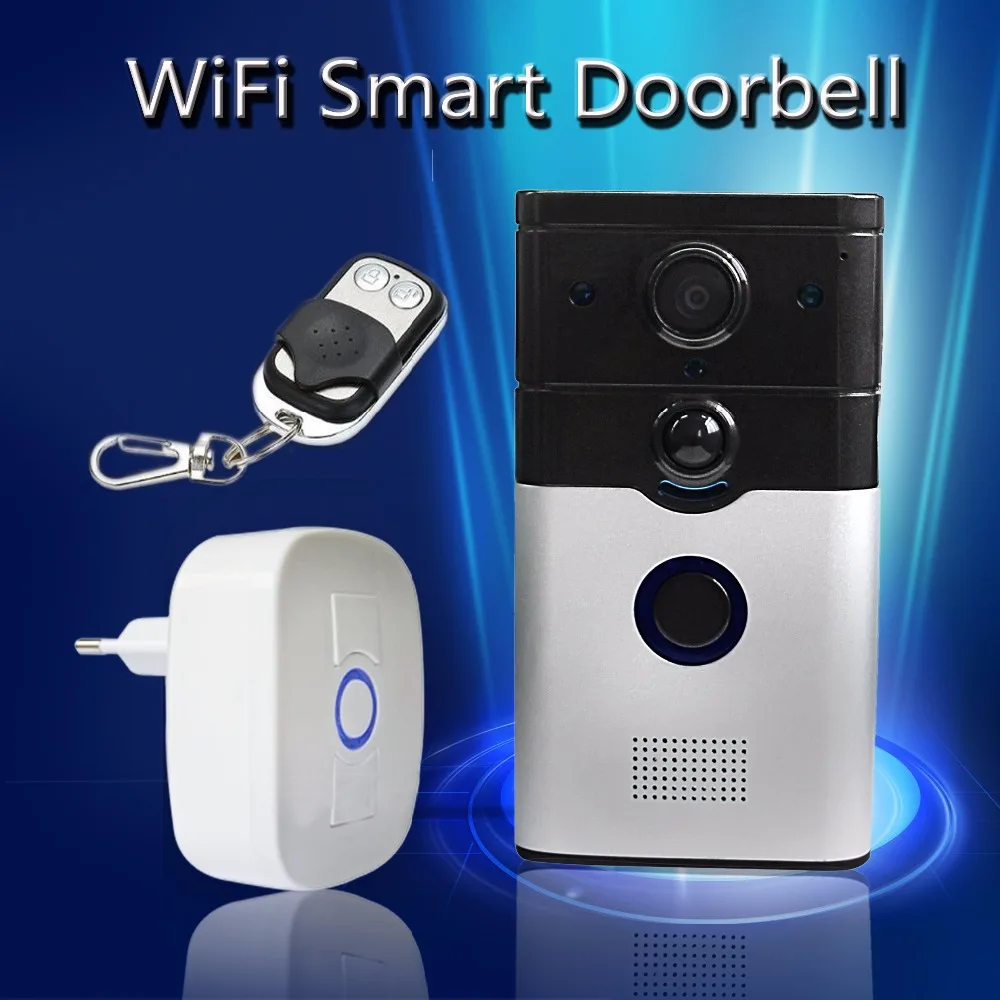 Wireless Doorbell Ring Chime Door Bell Video Camera WiFi IP 720P IR